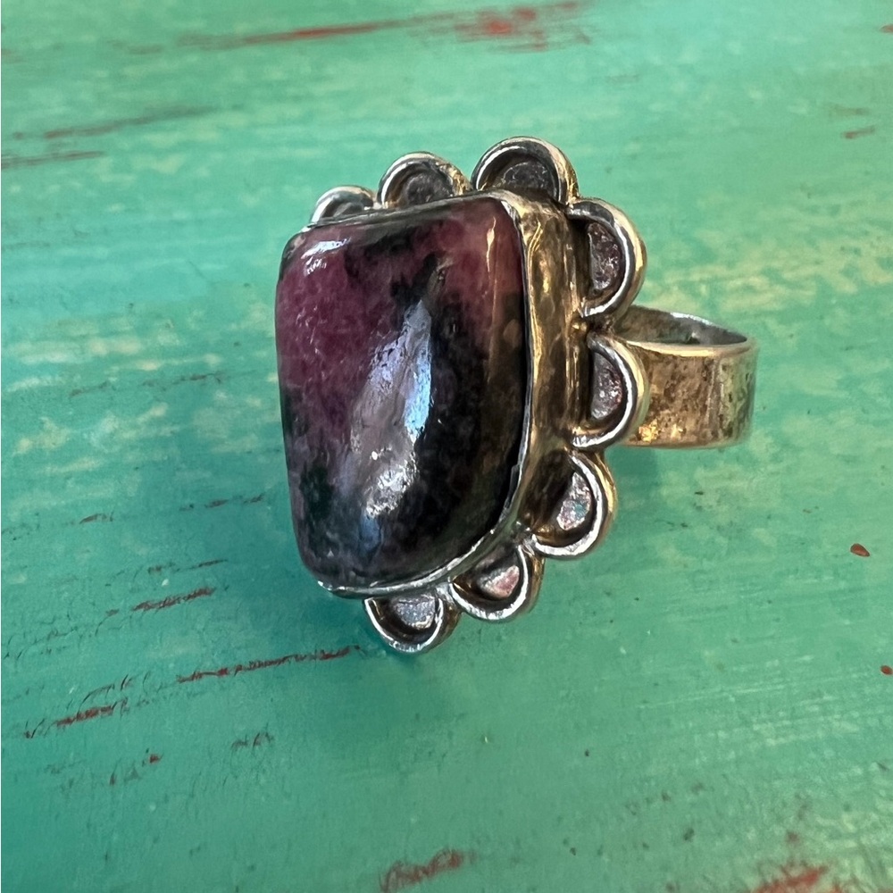 Vintage Sterling and Chariote Ring 8